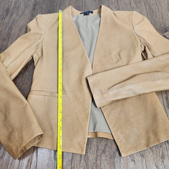THEORY Lanai tan leather jacket - Picture 11 of 11
